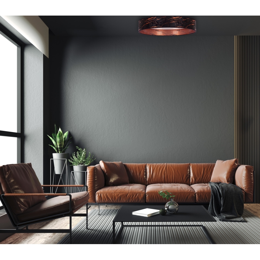 Brilagi - LED Plafondlamp VELVET STAR LED/36W/230V d. 55 cm 3000K/4000K/6400K zwart/koper