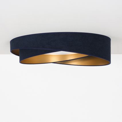 BRILAGI - LED plafondlamp VELVET TWIST LED/24W/230V 4000K Ø 55 cm blauw/goud