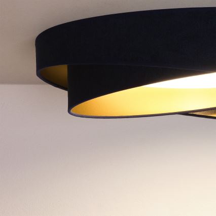 BRILAGI - LED plafondlamp VELVET TWIST LED/24W/230V 4000K Ø 55 cm blauw/goud