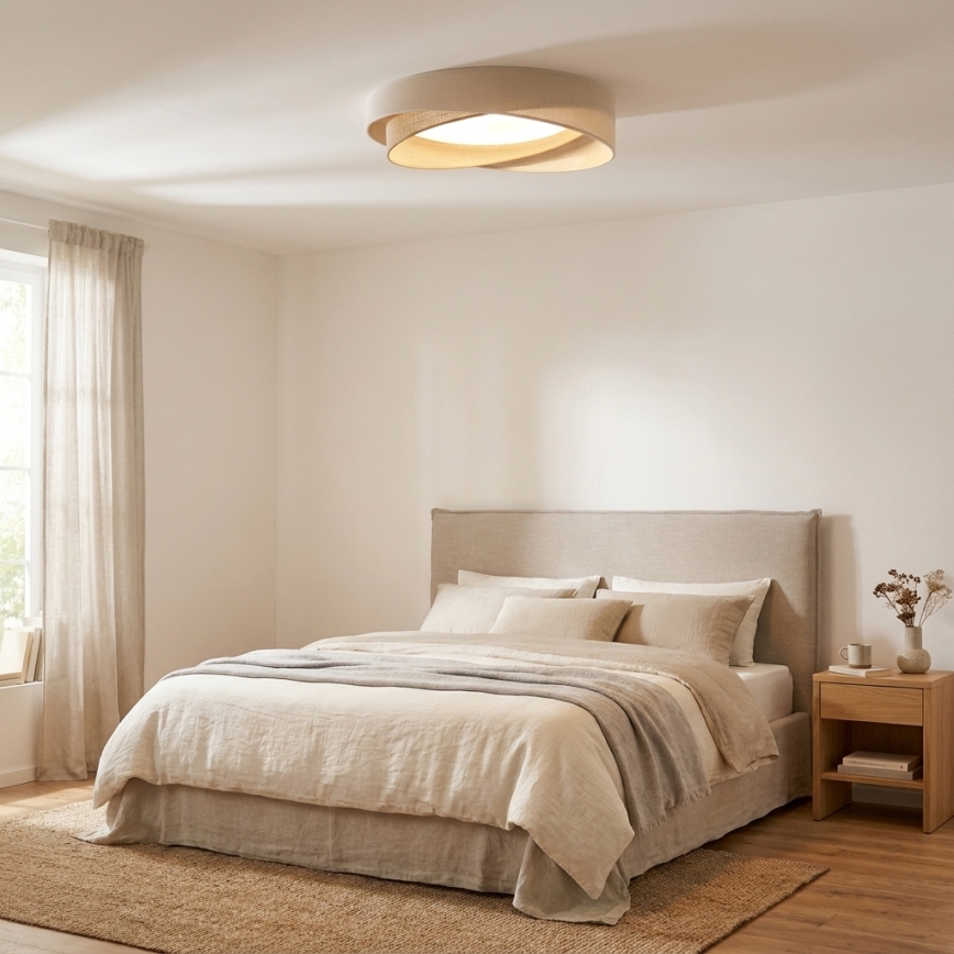 BRILAGI - LED plafondlamp VELVET TWIST LED/24W/230V 4000K Ø 55 cm crème/beige