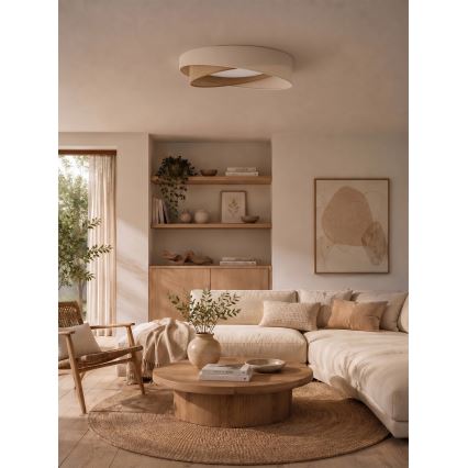 BRILAGI - LED plafondlamp VELVET TWIST LED/24W/230V 4000K Ø 55 cm crème/beige