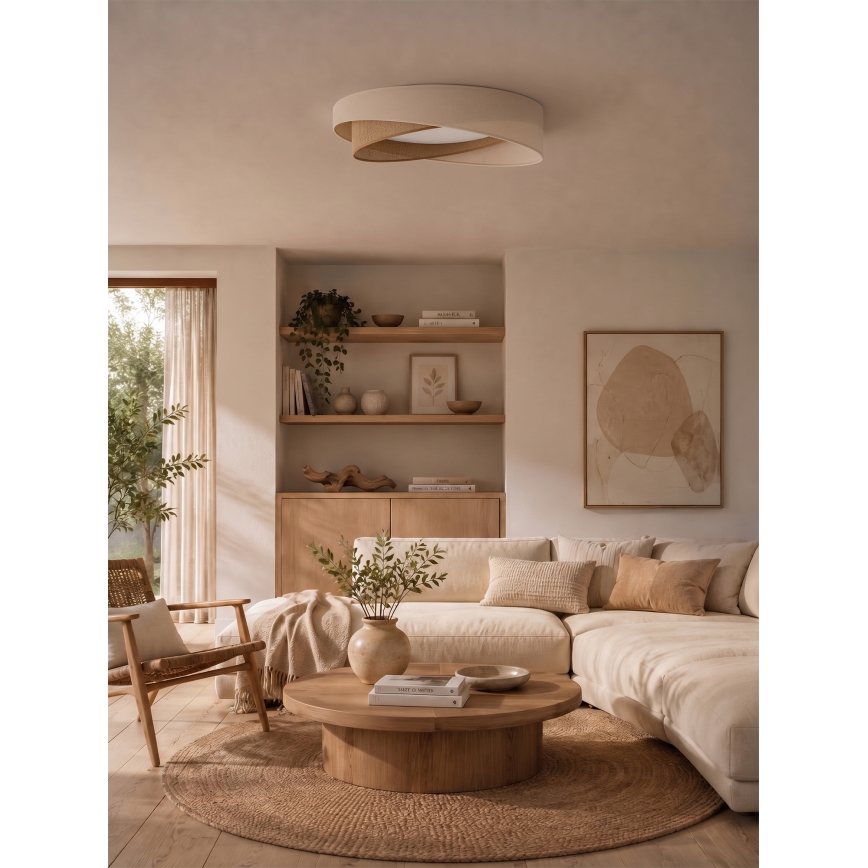 BRILAGI - LED plafondlamp VELVET TWIST LED/24W/230V 4000K Ø 55 cm crème/beige
