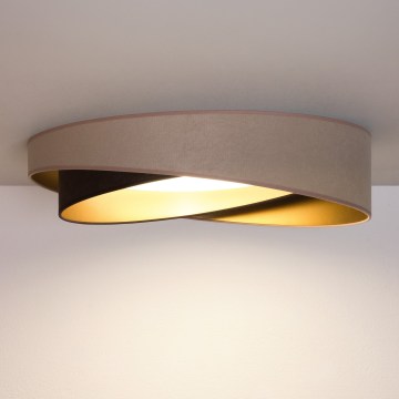 BRILAGI - LED plafondlamp VELVET TWIST LED/24W/230V 4000K Ø 55 cm beige/bruin/goud