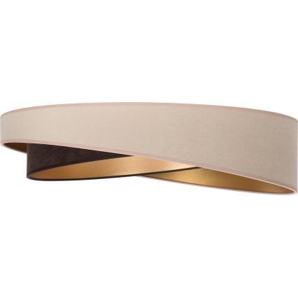 BRILAGI - LED plafondlamp VELVET TWIST LED/24W/230V 4000K Ø 55 cm beige/bruin/goud