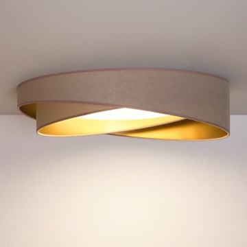 BRILAGI - LED plafondlamp VELVET TWIST LED/24W/230V 4000K Ø 55 cm beige/goud