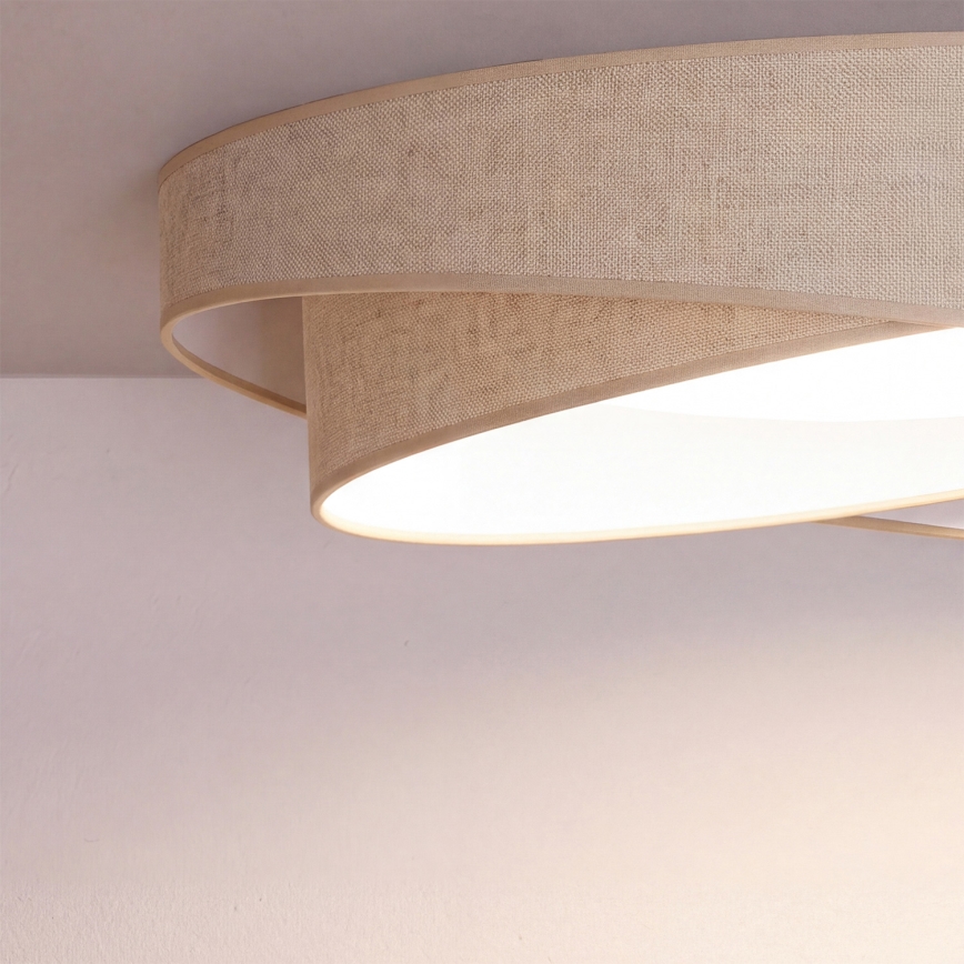 BRILAGI - LED plafondlamp VELVET TWIST LED/24W/230V 4000K Ø 55 cm beige