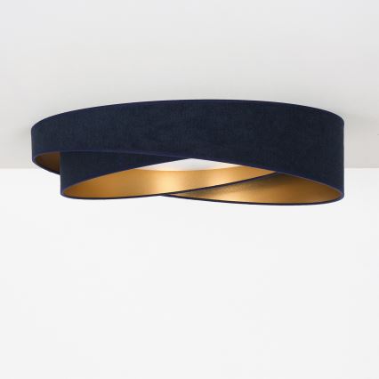 BRILAGI - LED-plafondlamp VELVET TWIST LED/24W/230V 4000K Ø 55 cm blauw/goud