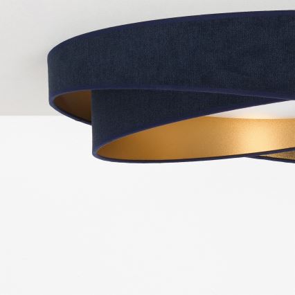 BRILAGI - LED-plafondlamp VELVET TWIST LED/24W/230V 4000K Ø 55 cm blauw/goud