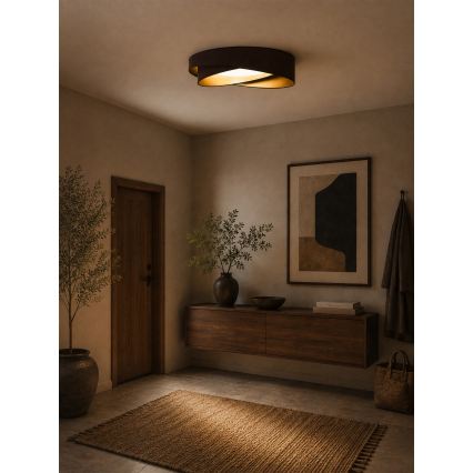 BRILAGI - LED-plafondlamp VELVET TWIST LED/24W/230V 4000K Ø 55 cm bruin/goud