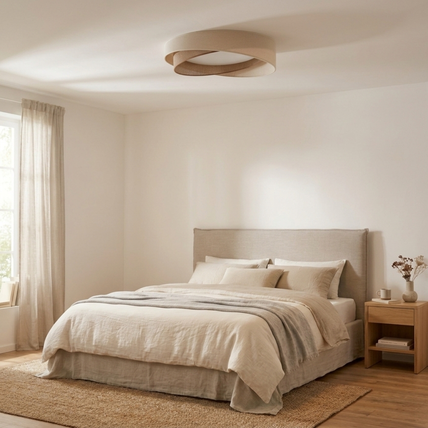 BRILAGI - LED plafondlamp VELVET TWIST LED/24W/230V 4000K Ø 55 cm crème/beige
