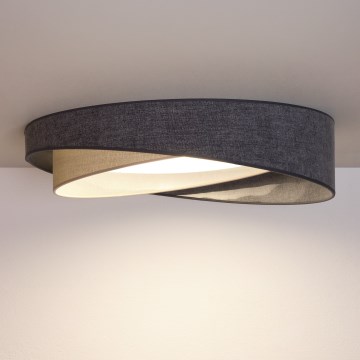 BRILAGI - LED Plafondlamp VELVET TWIST LED/24W/230V 4000K Ø 55 cm grijs/crème