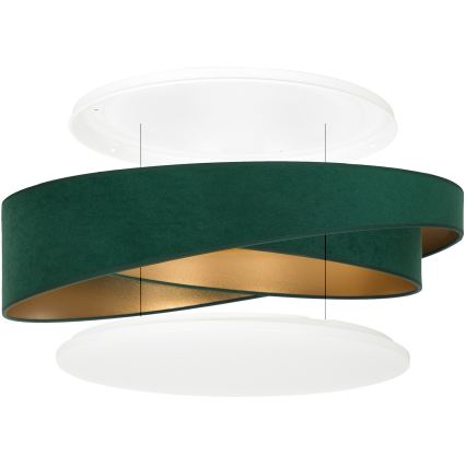 BRILAGI - LED plafondlamp VELVET TWIST LED/24W/230V 4000K Ø 55 cm groen/goud
