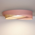 BRILAGI - LED-plafondlamp VELVET TWIST LED/24W/230V 4000K Ø 55 cm roze/beige