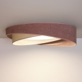 BRILAGI - LED Plafondlamp VELVET TWIST LED/24W/230V 4000K Ø 55 cm roze/crème