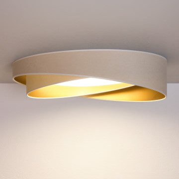BRILAGI - LED Plafondlamp VELVET TWIST LED/24W/230V 4000K Ø 55 cm wit/goud