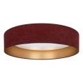 Brilagi - LED-plafondlamp VELVET VARI LED/24W/230V 3000/4000/6500K Ø 45 cm bordeaux/goud