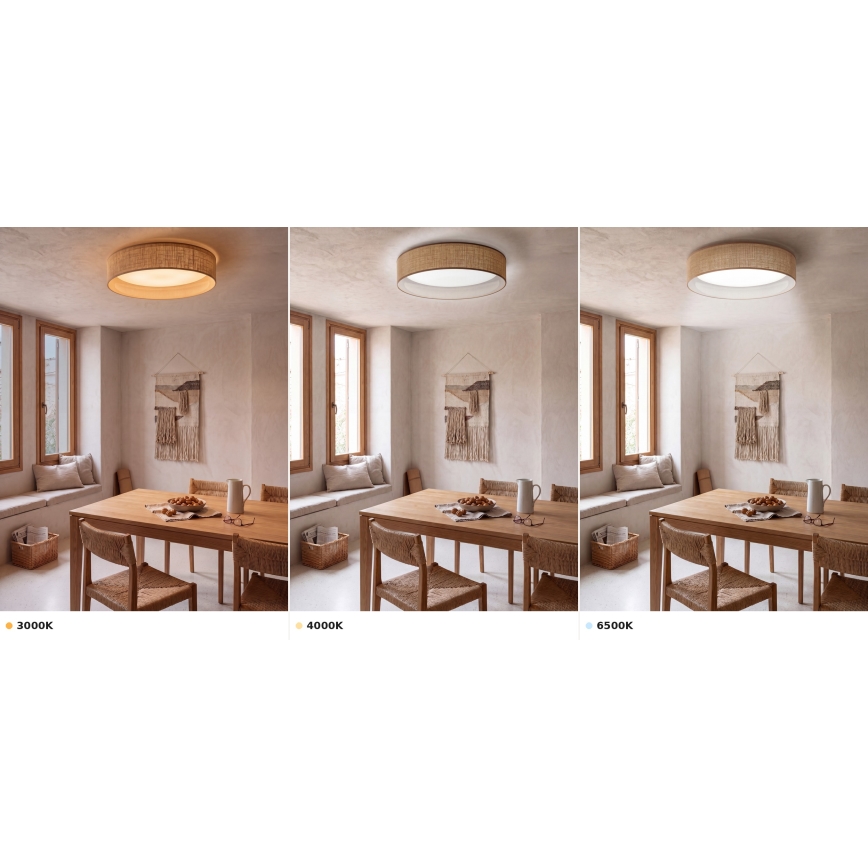 BRILAGI - LED plafondlamp VELVET VARI LED/24W/230V 3000/4000/6500K Ø 45 cm beige
