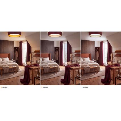 Brilagi - LED-plafondlamp VELVET VARI LED/24W/230V 3000/4000/6500K Ø 45 cm bordeaux/goud