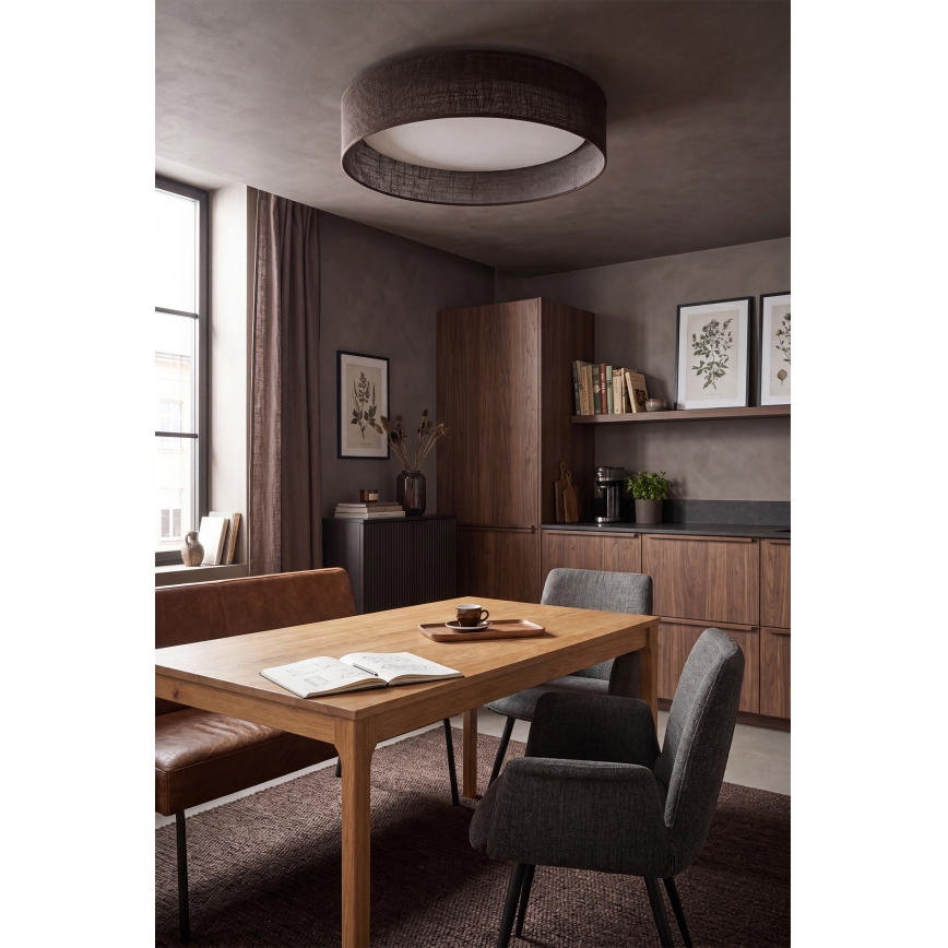 Brilagi - LED-plafondlamp VELVET VARI LED/24W/230V 3000/4000/6500K Ø 45 cm bruin