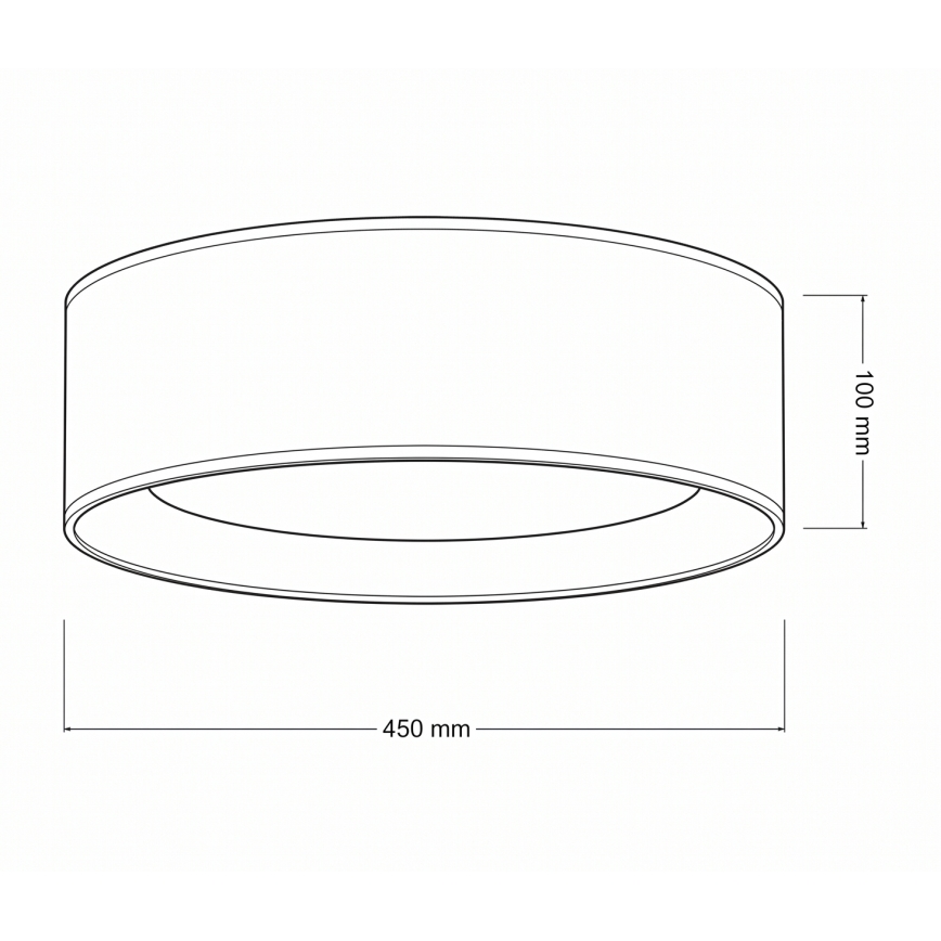 Brilagi - LED-plafondlamp VELVET VARI LED/24W/230V 3000/4000/6500K Ø 45 cm bruin