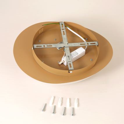 Brilagi - LED plafondlamp VISBY WOOD LED/18W/230V Ø 38 cm bruin