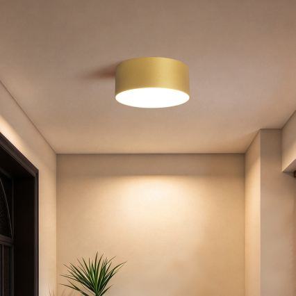 BRILAGI - LED plafondlamp voor badkamer FORIS LED/20W/230V Ø 15 cm goudkleurig IP44