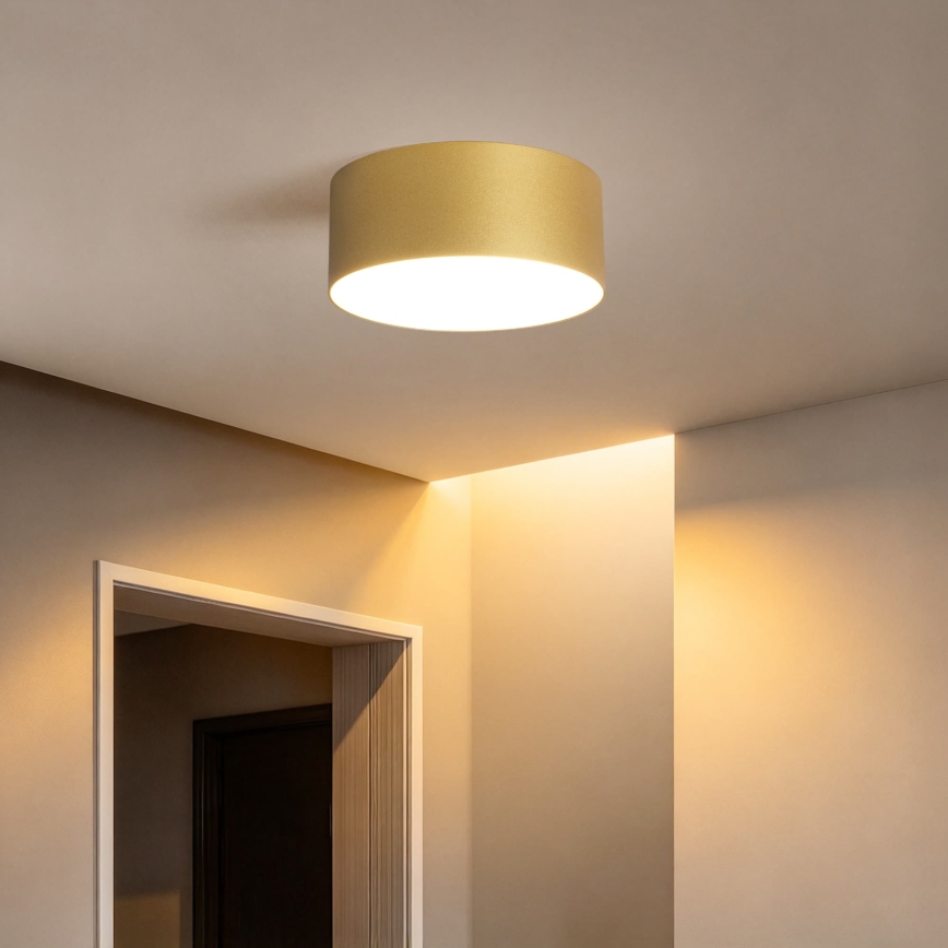 BRILAGI - LED plafondlamp voor badkamer FORIS LED/20W/230V Ø 15 cm goudkleurig IP44