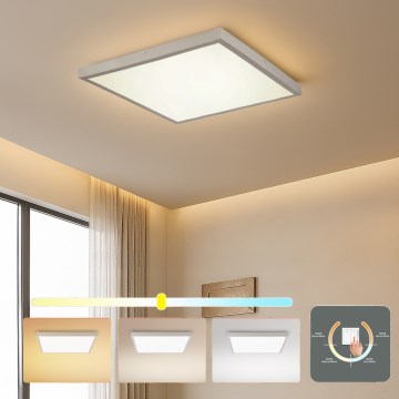 Brilagi - LED plafondlamp voor badkamer FRAME LED/50W/230V 3000/4000/6000K 60x60 cm IP44 zilver