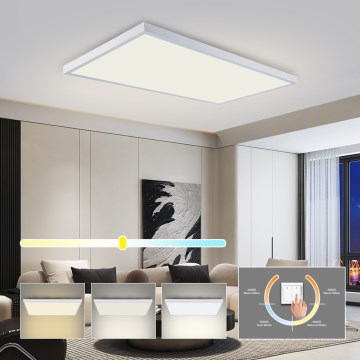 Brilagi - LED plafondlamp voor badkamer FRAME LED/96W/230V 120x60 cm 3000/4000/6000K IP44 wit