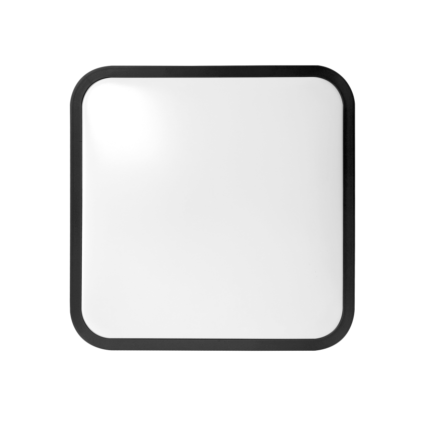 Brilagi - ZENNA LED plafondlamp voor badkamer met sensor, 18W/230V, 28,5x28,5 cm, IP44, zwart + afstandsbediening