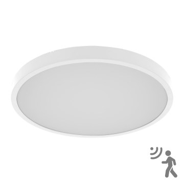 Brilagi - LED plafondlamp voor badkamer met sensor ZENNA LED/18W/230V Ø 29,5 cm IP44 wit + afstandsbediening