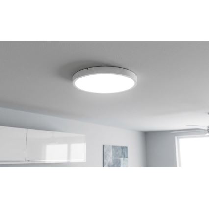 BRILAGI - LED badkamerplafondlamp met sensor ZENNA LED/24W/230V Ø 35 cm IP44 wit + afstandsbediening