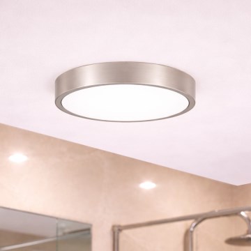 Brilagi - LED-plafondlamp voor badkamer POOL LED/24W/230V 3000/4000/5500K Ø 30 cm IP54 mat chroom