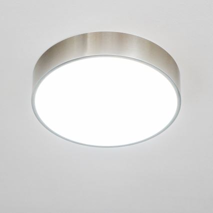 Brilagi - LED-plafondlamp voor badkamer POOL LED/24W/230V 3000/4000/5500K Ø 30 cm IP54 mat chroom