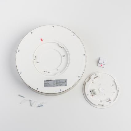 Brilagi - LED-plafondlamp voor badkamer POOL LED/24W/230V 3000/4000/5500K Ø 30 cm IP54 mat chroom