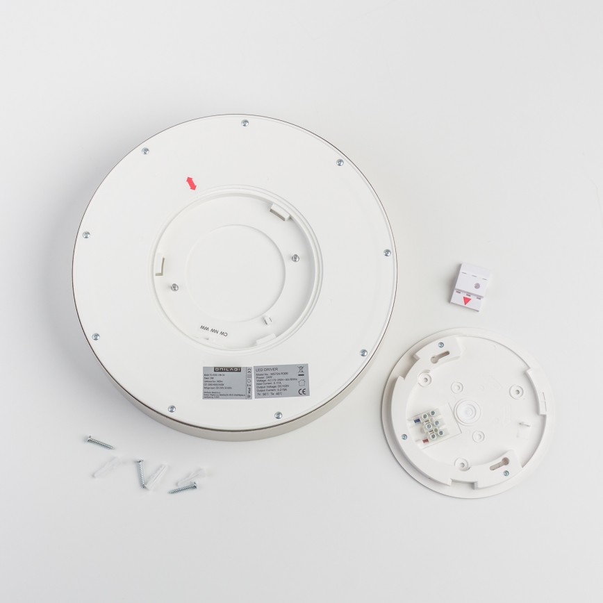 Brilagi - LED-plafondlamp voor badkamer POOL LED/24W/230V 3000/4000/5500K Ø 30 cm IP54 mat chroom
