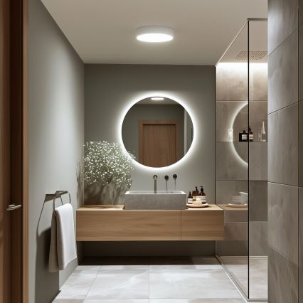 Brilagi - LED badkamerplafondlamp POOL LED/24W/230V 3000/4000/5500K Ø 30 cm IP54 wit