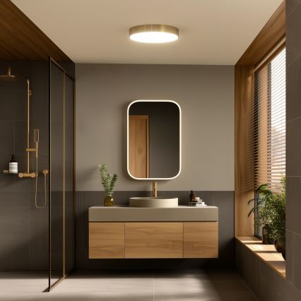 Brilagi - LED-plafondlamp voor badkamer POOL LED/36W/230V 3000/4000/5500K Ø 40 cm IP54 brons