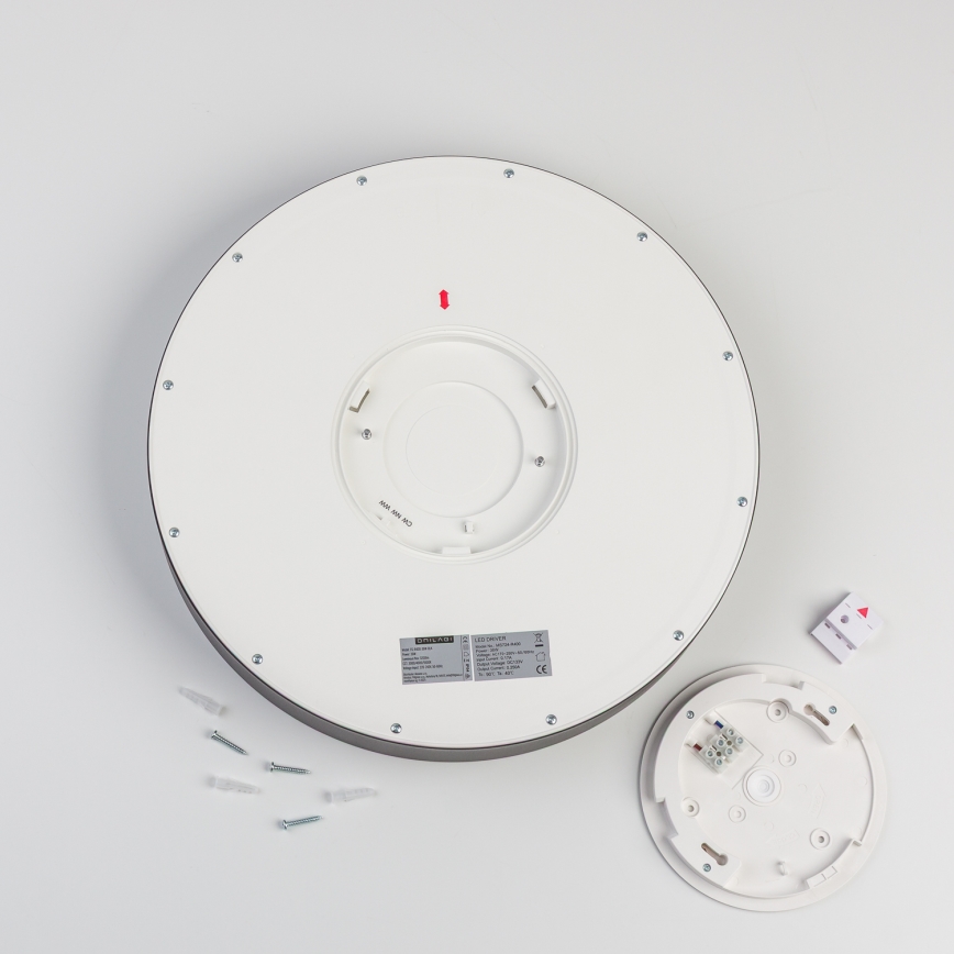 Brilagi - LED plafondlamp voor badkamer POOL LED/36W/230V 3000/4000/5500K Ø 40 cm IP54 zwart