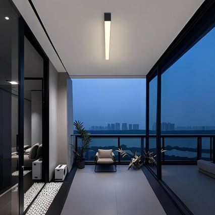 Brilagi - LED plafondlamp voor badkamer SLEEKLINE LED/40W/230V 3000/4500/6000K zwart IP44