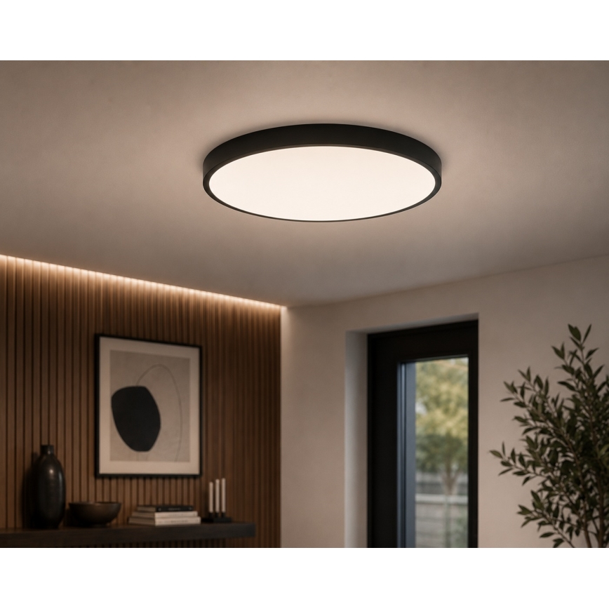 BRILAGI - LED badkamerplafondlamp ZENNA LED/24W/230V Ø 35 cm IP44 zwart