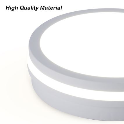 Brilagi - LED plafondlamp voor buiten BENE LED/24W/230V Ø 26 cm wit IP54