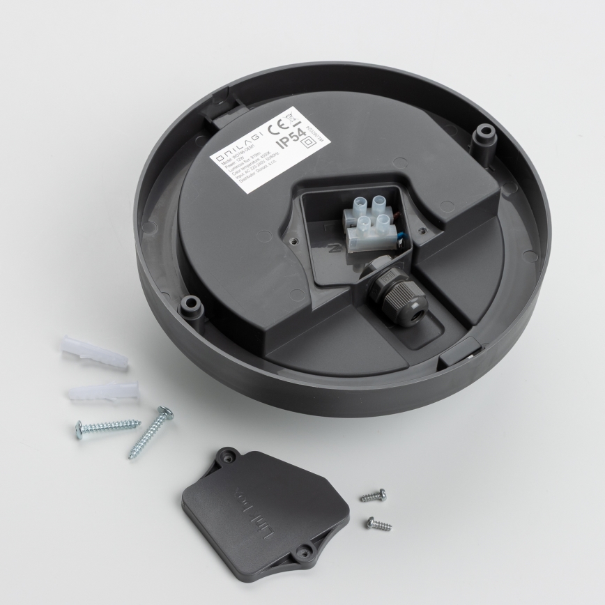 Brilagi - LED Plafondlamp voor buiten LED/13W/230V diameter 17 cm IP54 antraciet