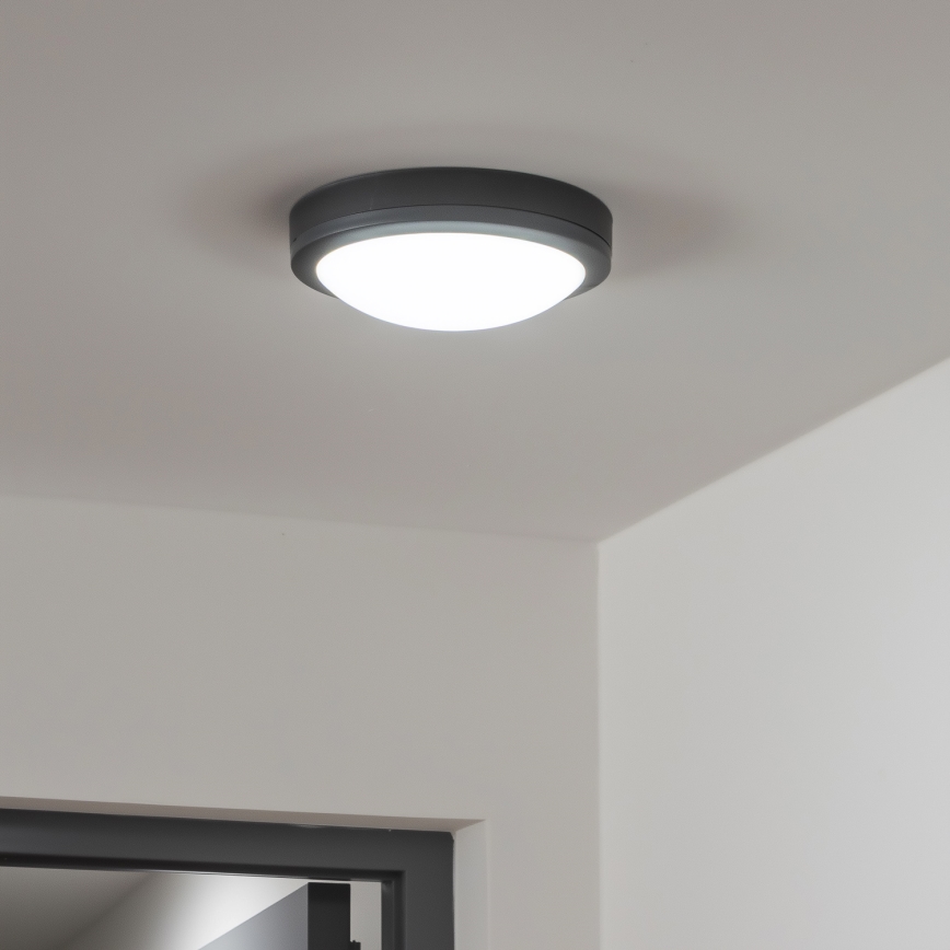 Brilagi - LED Plafondlamp voor buiten LED/20W/230V diameter 23 cm IP54 antraciet