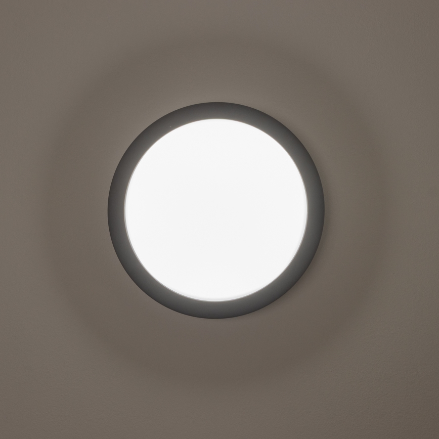 Brilagi - LED Plafondlamp voor buiten LED/20W/230V diameter 23 cm IP54 antraciet