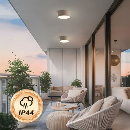Brilagi - LED-plafondlamp FORIS voor badkamer, 20W/230V, Ø 15 cm, beige, IP44