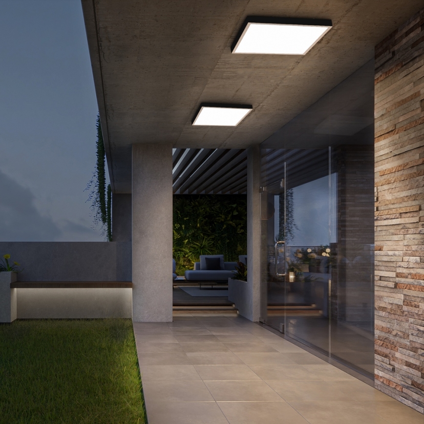 Brilagi - LED plafondlamp voor badkamer FRAME LED/50W/230V 60x60 cm IP44 beige