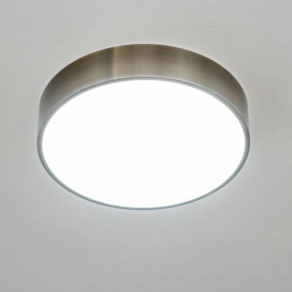Brilagi - LED badkamerplafondlamp POOL LED/24W/230V 3000/4000/5500K Ø 30 cm IP54 messing