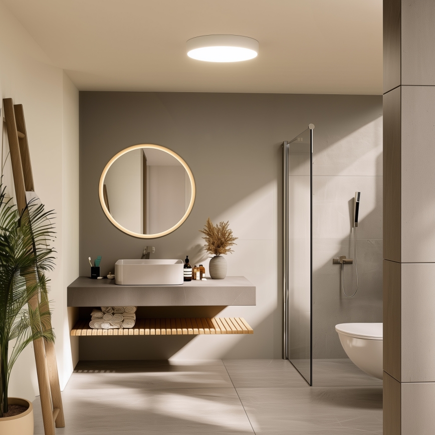 Brilagi - LED badkamerplafondlamp POOL LED/36W/230V 3000/4000/5500K Ø 40 cm IP54 wit