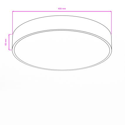 Brilagi - LED badkamerplafondlamp POOL LED/36W/230V 3000/4000/5500K Ø 40 cm IP54 wit